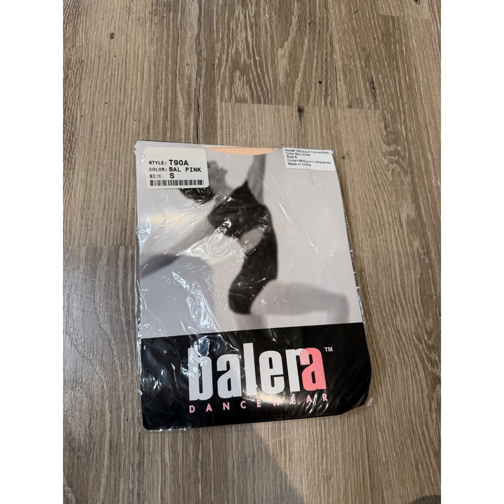 Balera T90 Adult Convertible Dance Tights Bal‎ Pink Small NIP Ballet Recital
